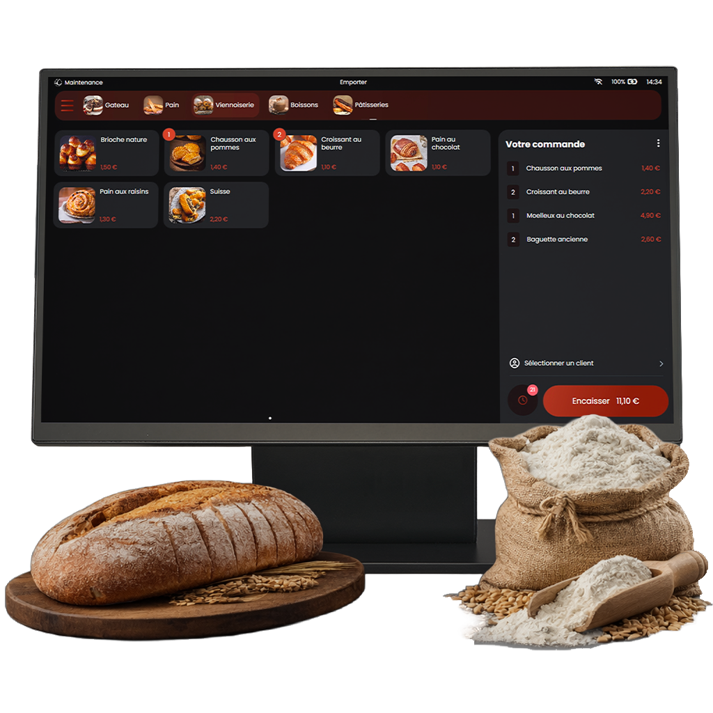 Terminal de caisse ARTIPOS pour boulangerie artisanale