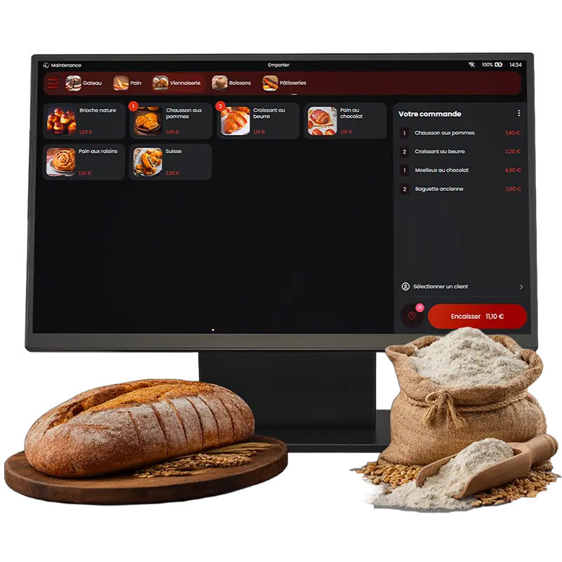 Terminal de caisse ARTIPOS pour boulangerie artisanale